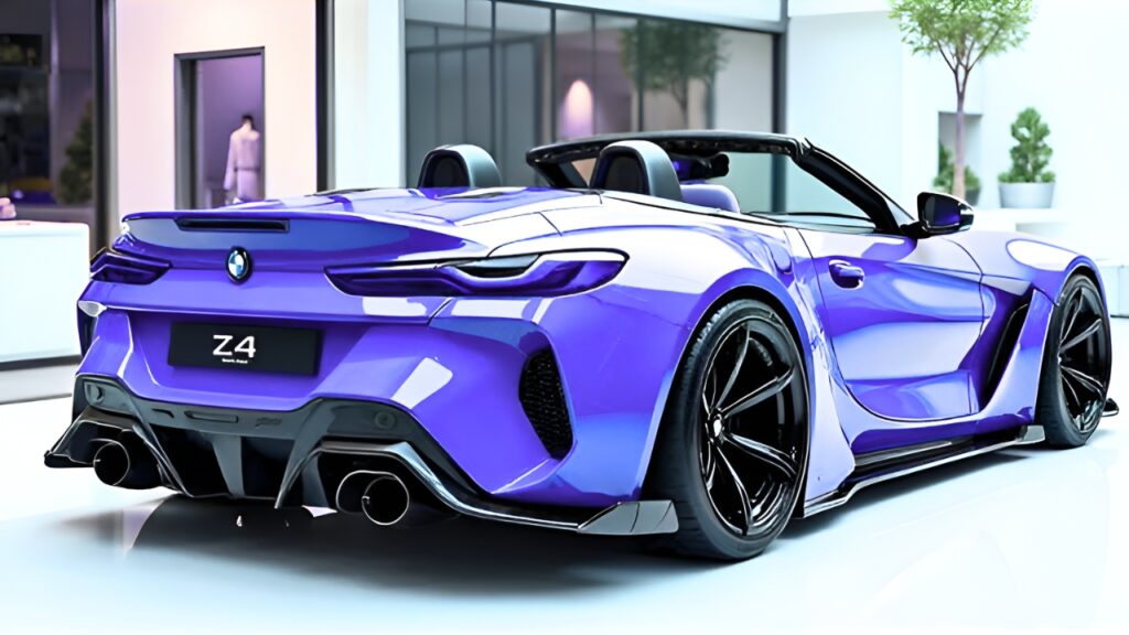 BMW Z4 Convertible Morado: Deportivo Elegante con Estilo Llamativo