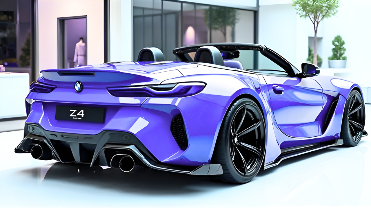 BMW Z4 Convertible Morado: Deportivo Elegante con Estilo Llamativo